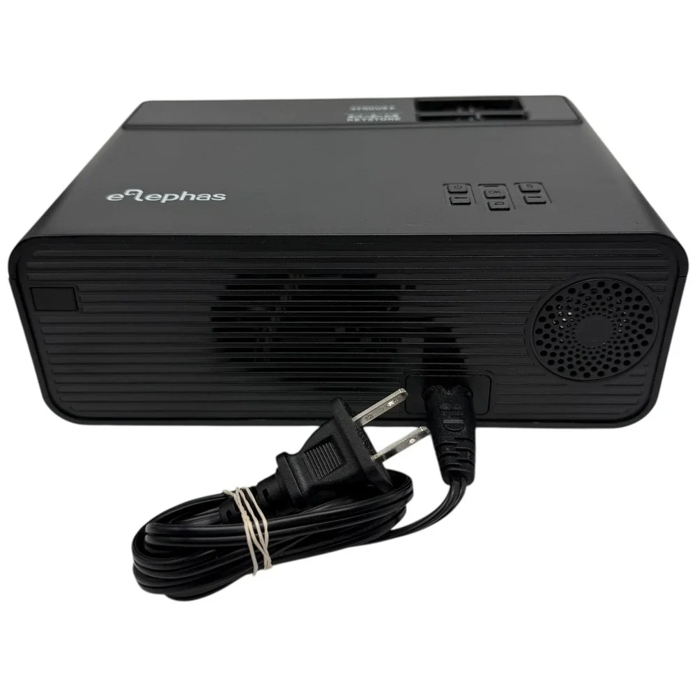 eLephas W13 LED Projector Keystone Focus USB HDMI VGA AV‎ Ports Black